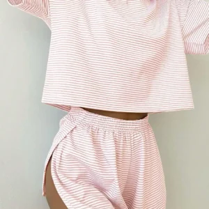 Striped Pajama Set for Women